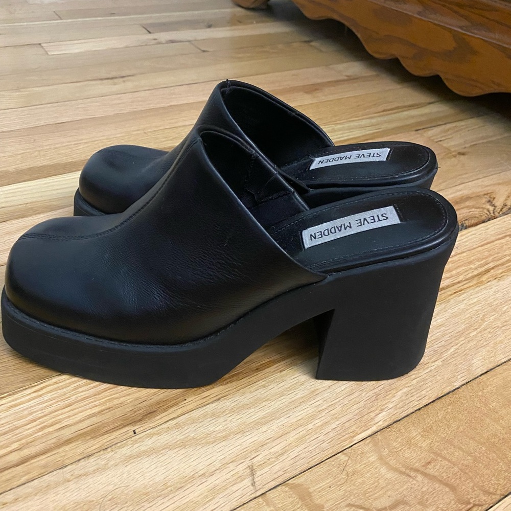 Steve Madden Black Heels Size 8